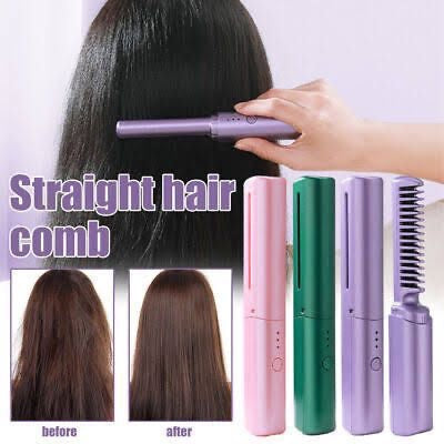Straight hair comb chargeable
