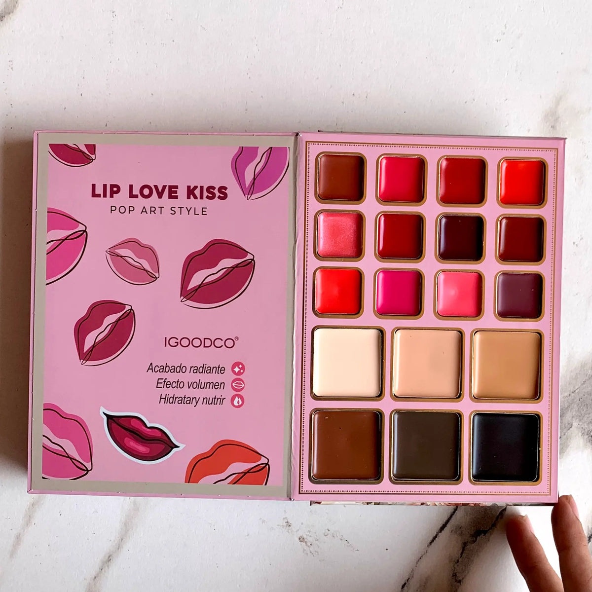 IGOODCO Eyeshadow & Face & Lips Multi-color Makeup Book Palette (6 pages)