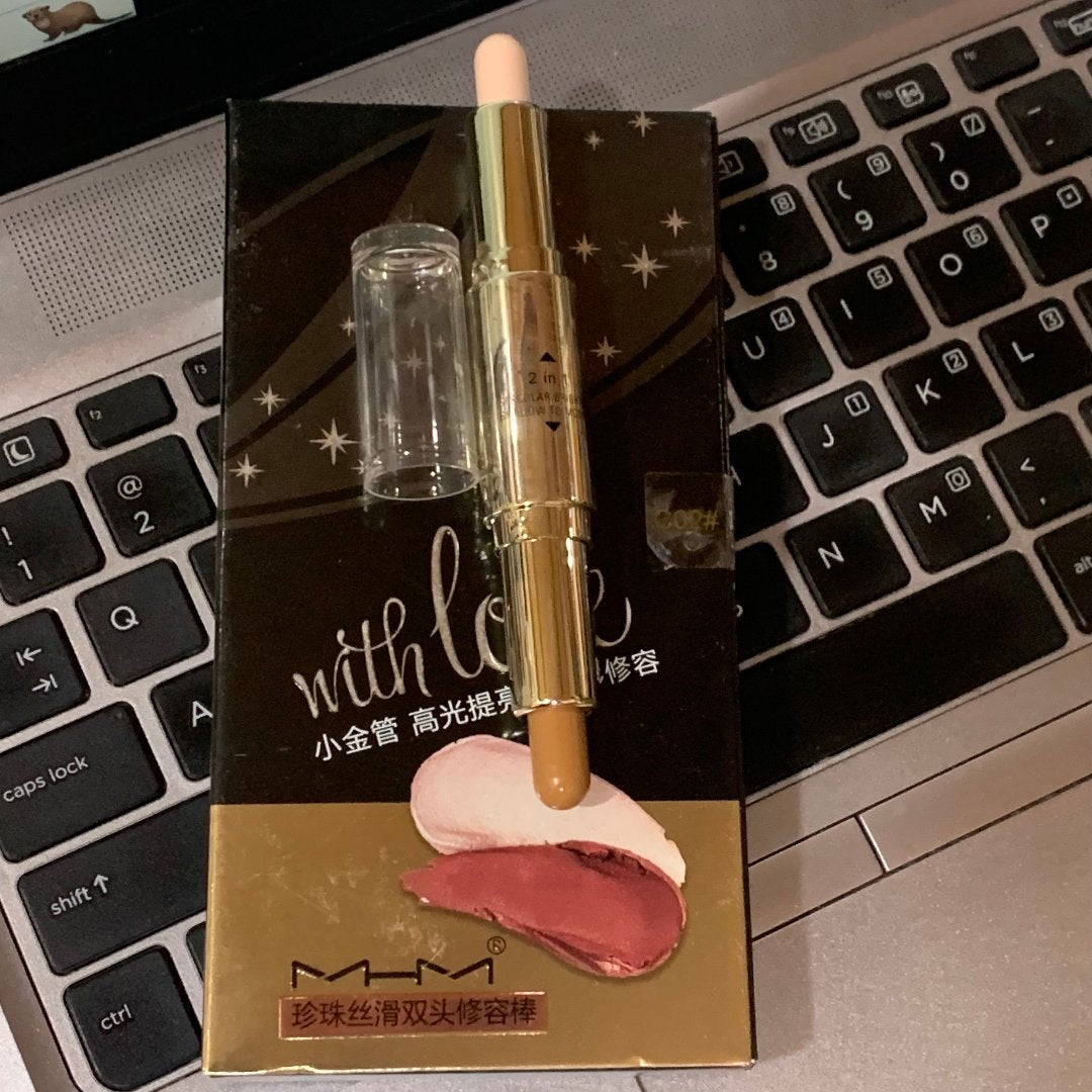 MHM Countour + Highlighter With Love Double color Bronzing Stick