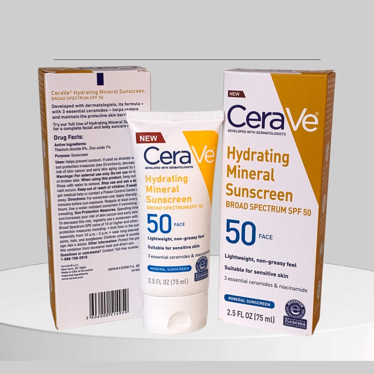 Cerave hydrating mineral sunscreen SPF50