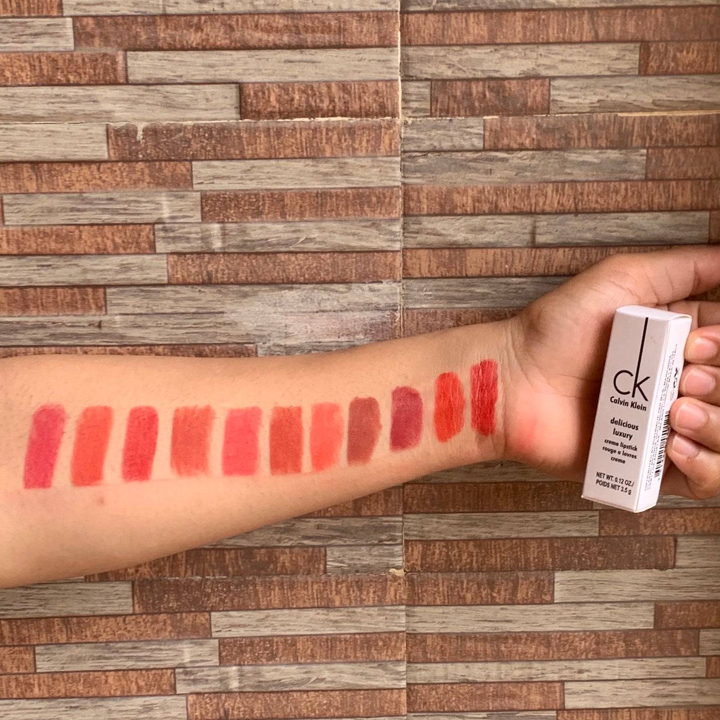Ck Calvin Klein delicious luxury creme lipstick Pack of 12