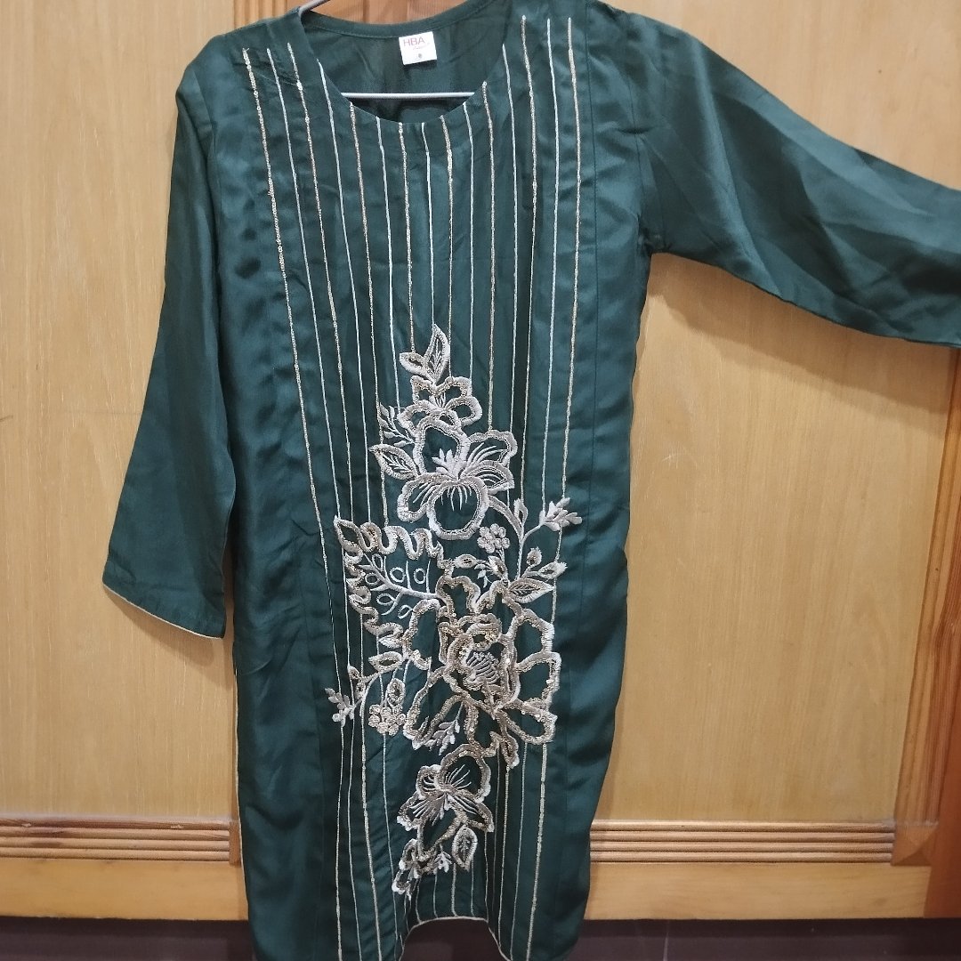 Girls kurta linen emb Shirts