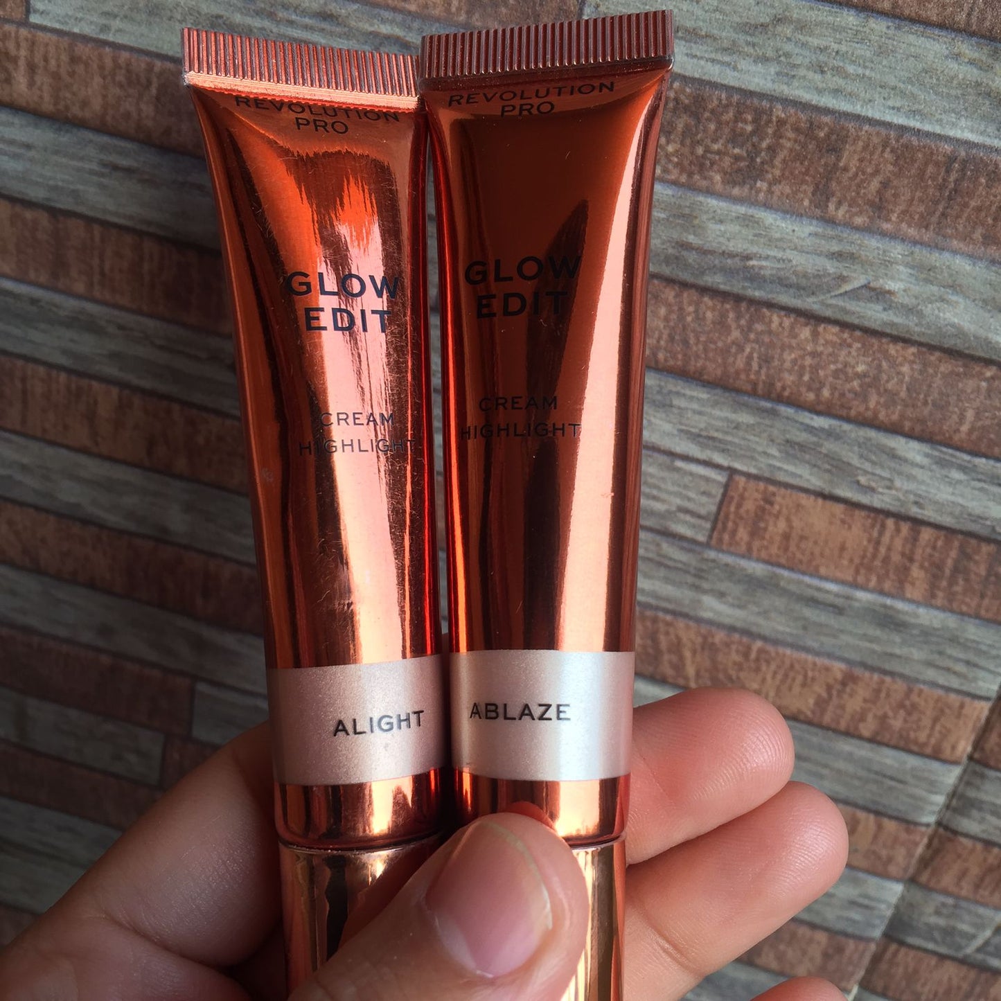 Revolution Pro Glow Edit Cream Highlighter without box ( alight/ablaze)