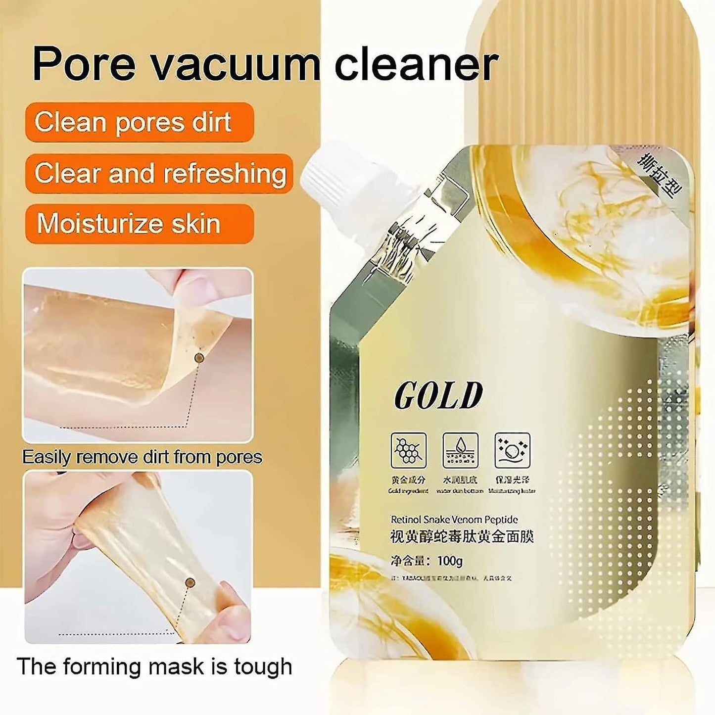 Gold face mask