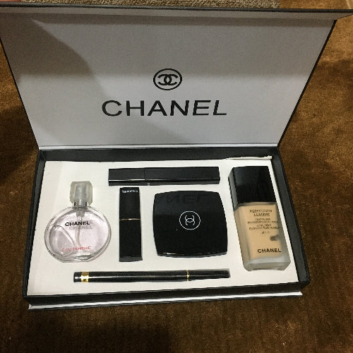 Chanel perfume gift set with foundation