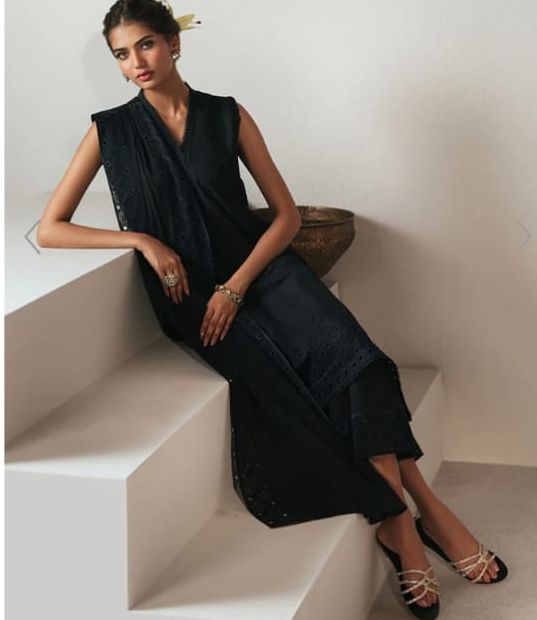 Cross Stitch Midnight Glam 3-Piece CHICKENKARI Suit