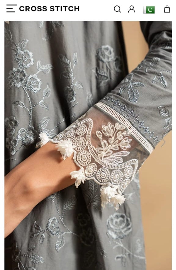 Cross Stitch 3pcs suit luxury unstitched