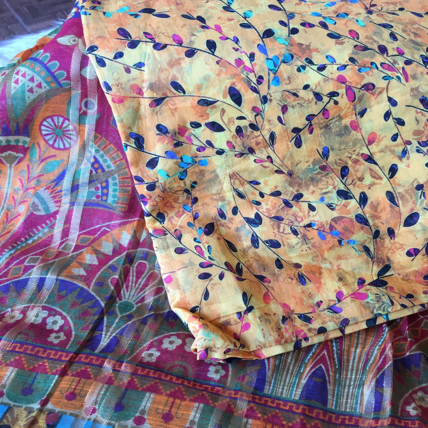Unstitched suit 2 pcs lawn promotion