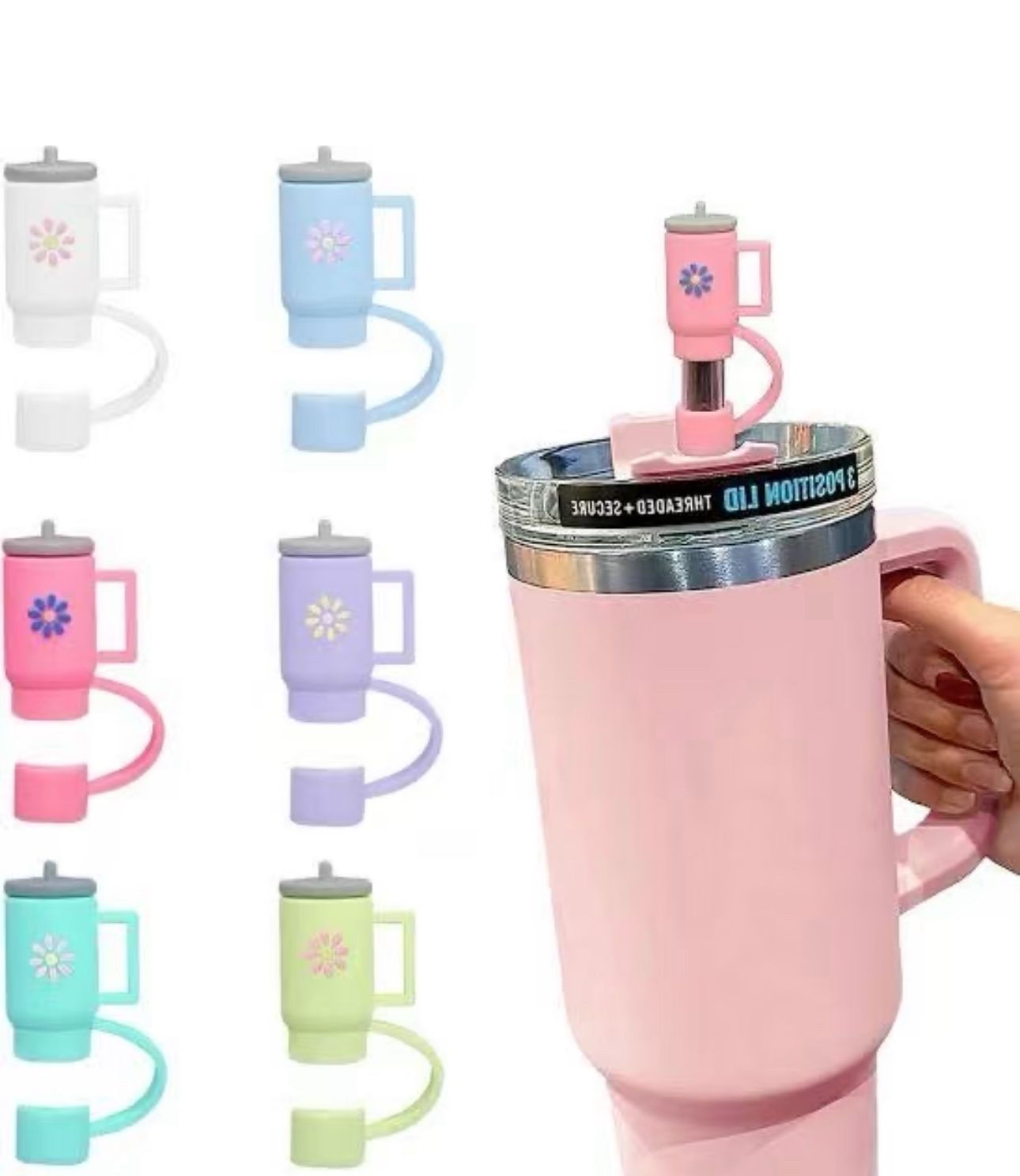 Tumbler straw covers cap