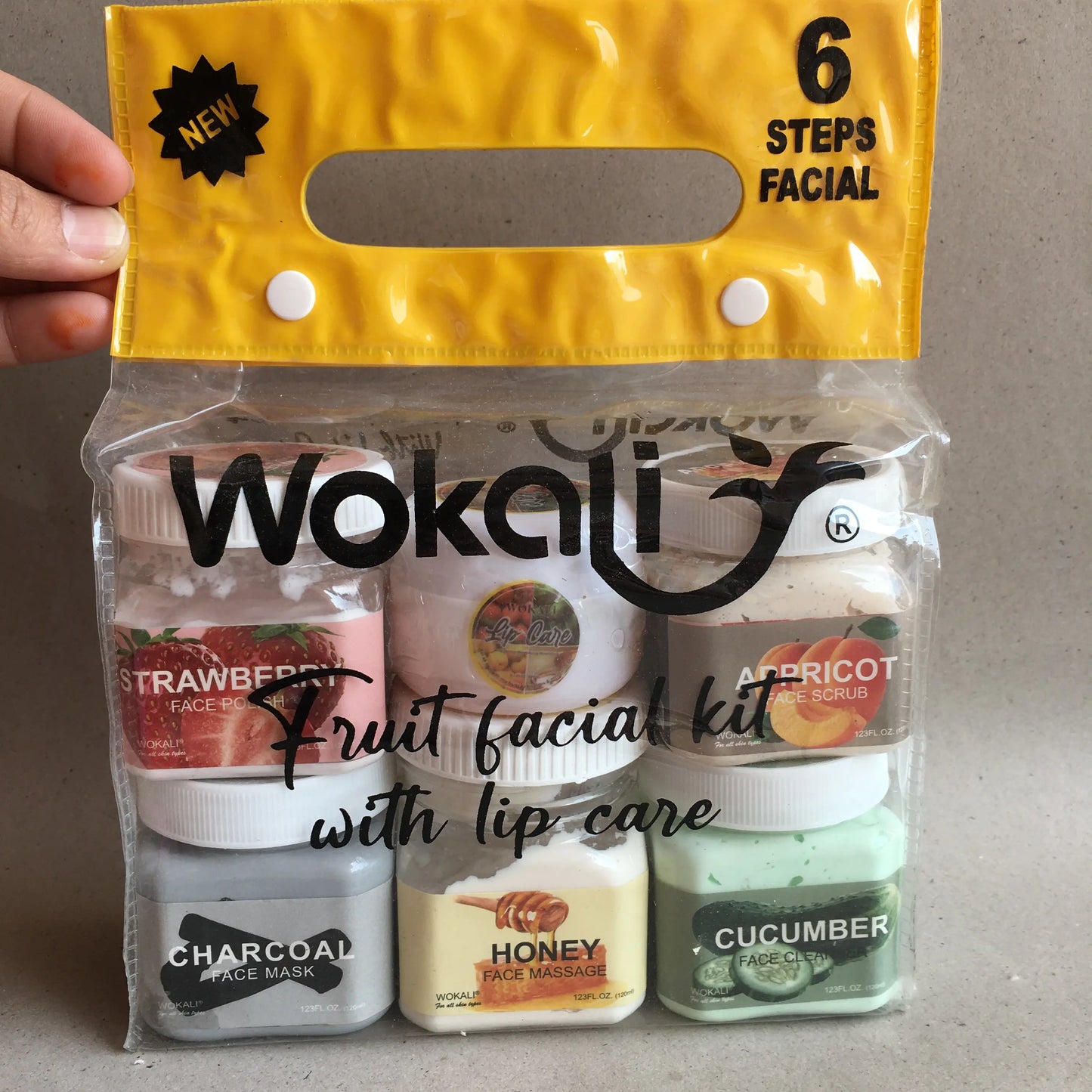 Wokali fruit facial kit with lip care promotion