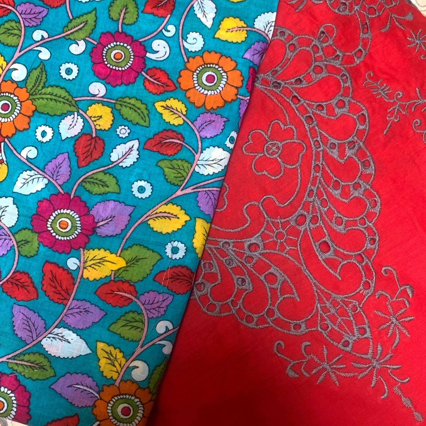 Kayseria unstitched suit 2 pcs lawn