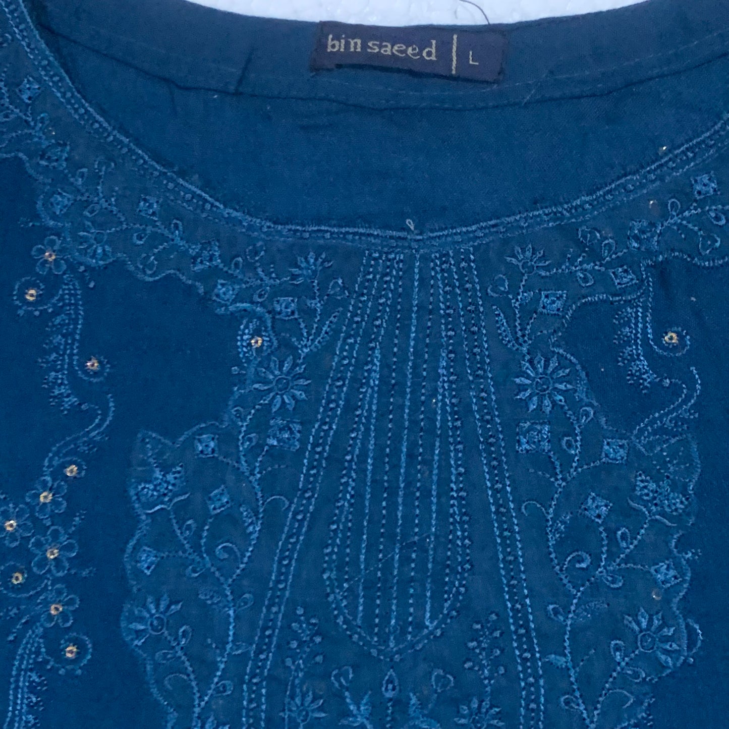 Marina 3 pcs stitched  embroidery suit large size