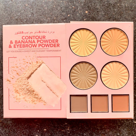 Ckrismiss Make up Kt Eyeshadow & Highlighter Blush 5 in 1 palette