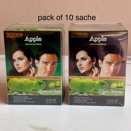 Lichen Apple Hair Color Cream Pack of 10 Sache