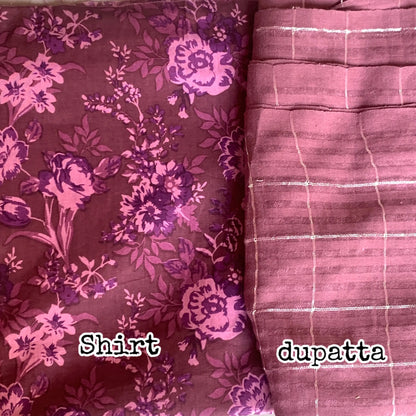 Unstitched suit 2 pcs