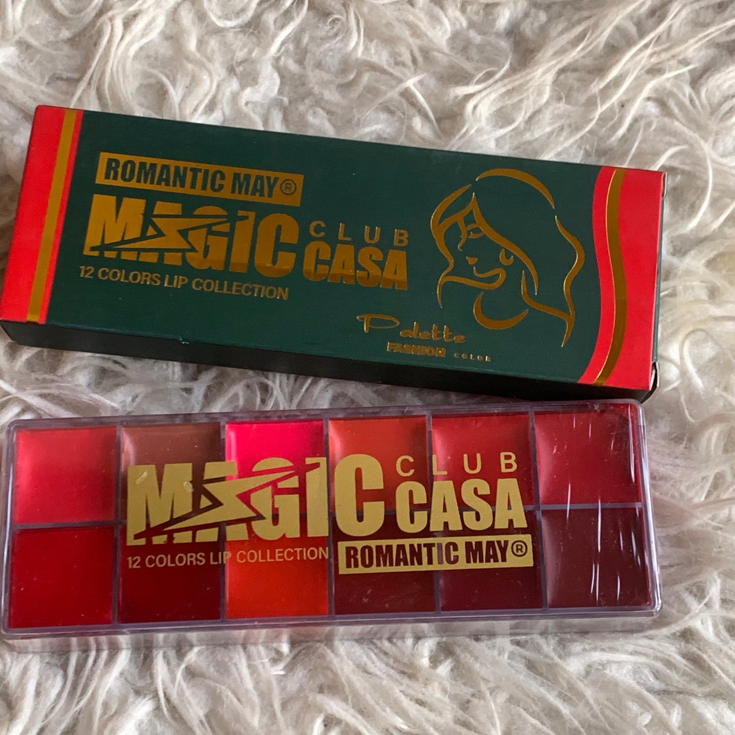 Romantic may 12 colors lip collection palette