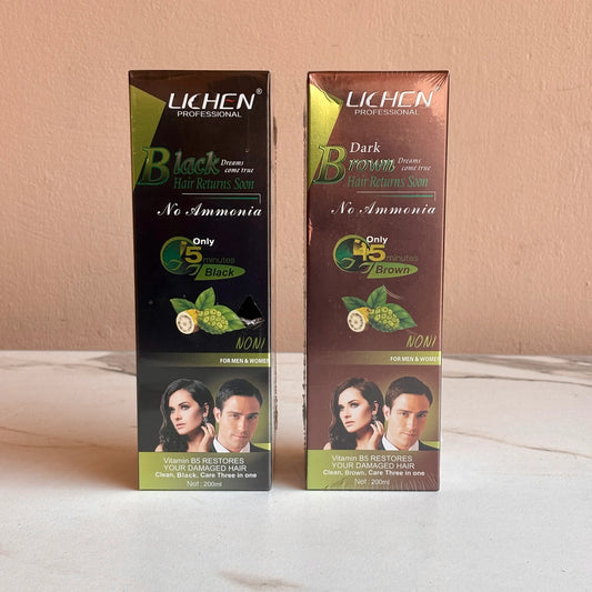 Lichen Hair Color Shampoo No Ammonia 200ml