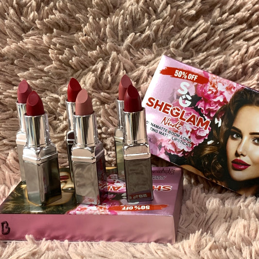 Sheglam matte 6pcs lipstick set