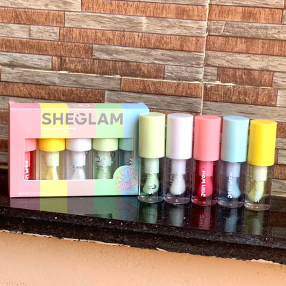Sheglam lip oil pack of 5