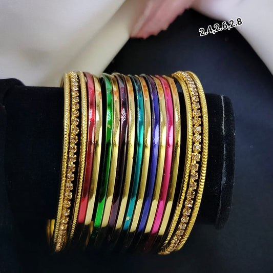 Golden Multi Bangles set