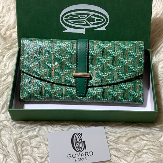 Goyard Paris Clutch Bag ( green )