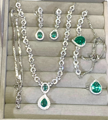 Zircon Jewelery sets with ring