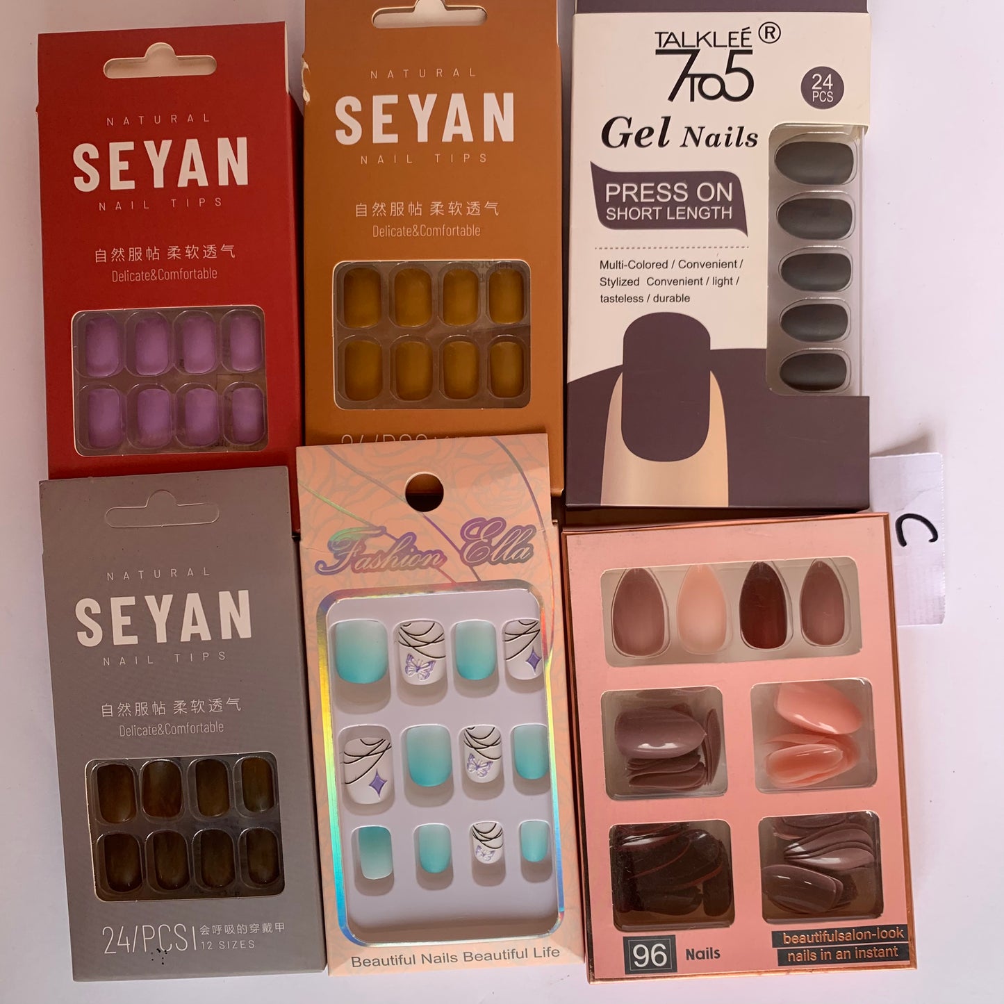 Seyan nails set deal of 6 mix