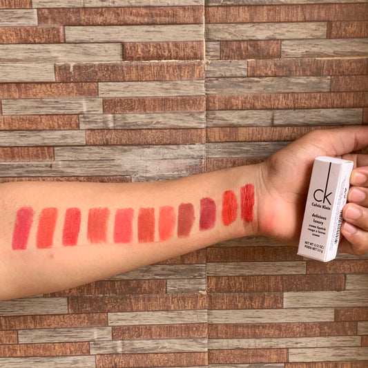 Ck Calvin Klein delicious luxury creme lipstick Pack of 12