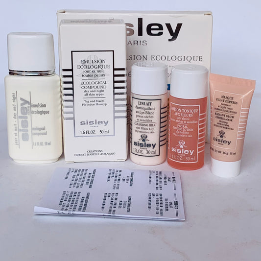 Sisley paris emulsion ecologique skin care set of 4
