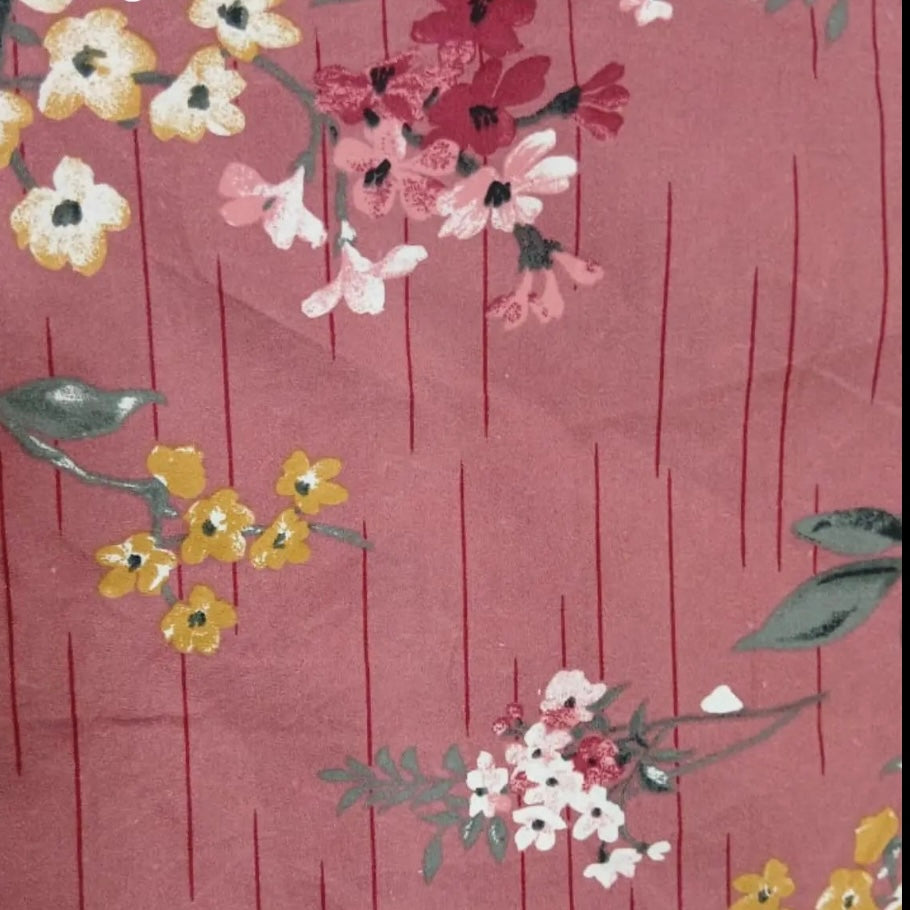 Crystal Cotton bedsheets in mahroon