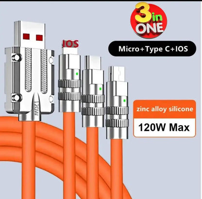 Mobile Charging Cable 3 in 1 High Quality