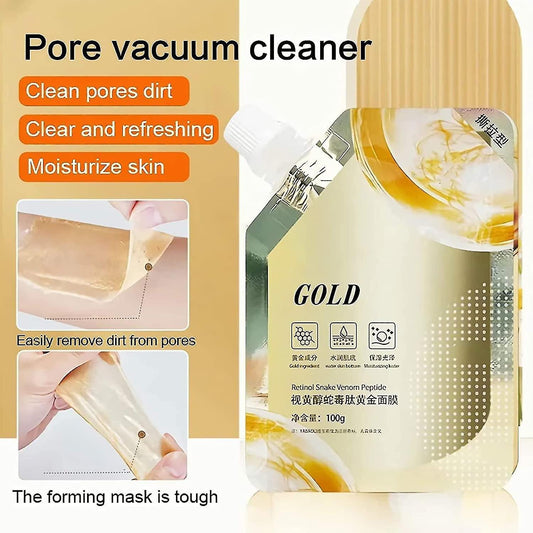 Gold face mask