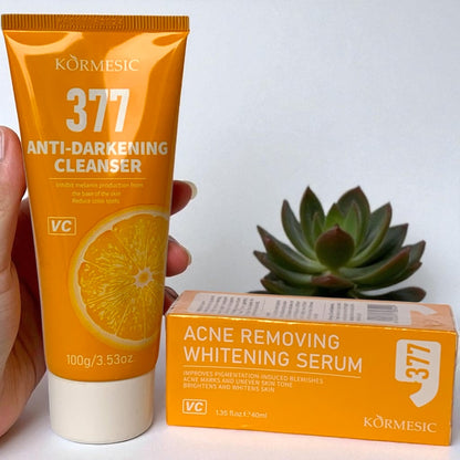 Komesic 377 cleanser & serum combo deal