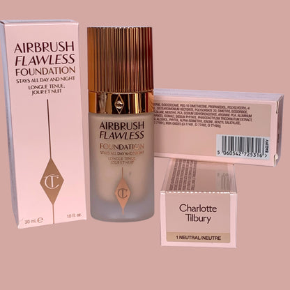 Charlotte Tilbury Air Brush FlawLess Foundation stay all day and night