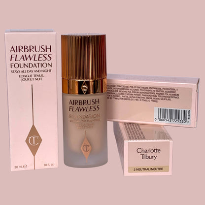 Charlotte Tilbury Air Brush FlawLess Foundation stay all day and night
