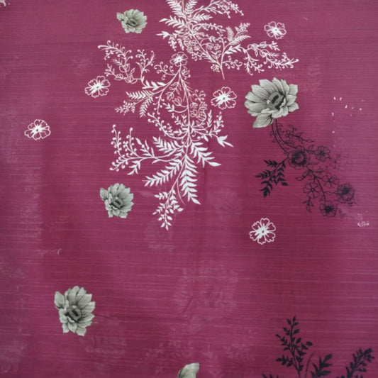 Premium Quality Branded Lawn Shirt burgundy color