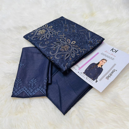 Chikankari lawn 2 pcs unstitched suit