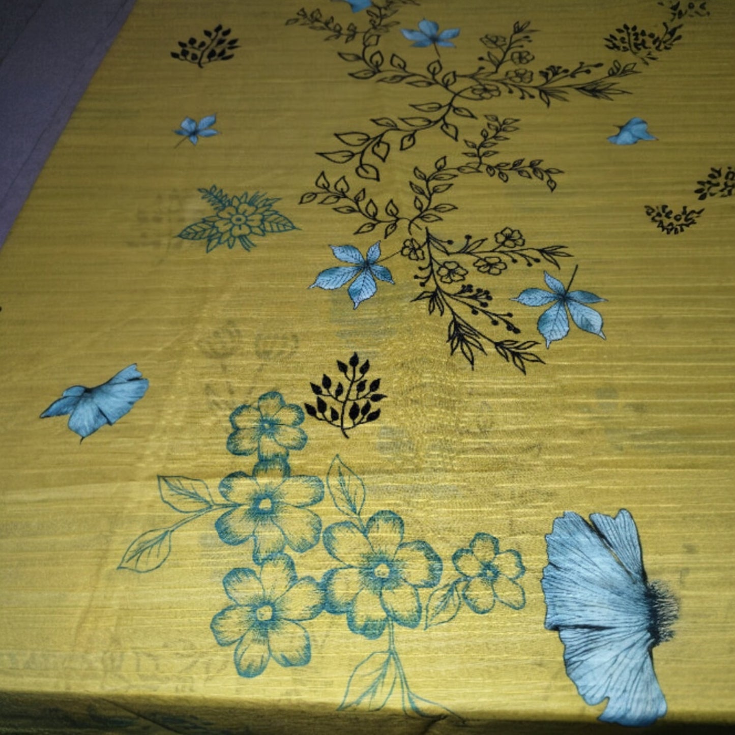 Premium Quality Branded Lawn Shirt mustard color