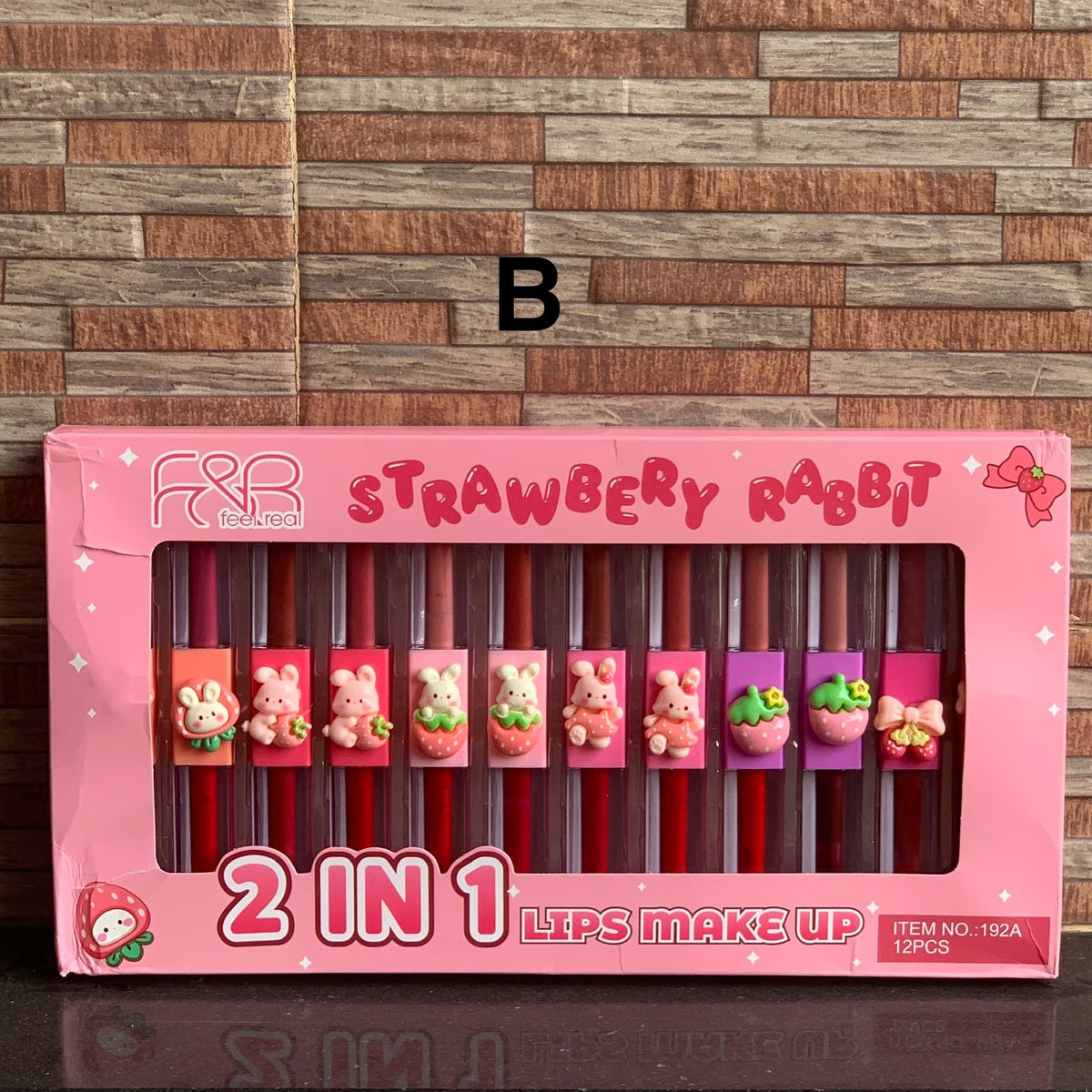 Strawbery Rabbit 2 in 1 Lipgloss Pack