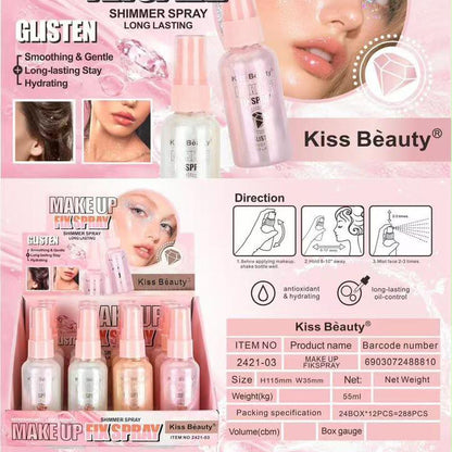 Kiss Beauty Makeup Fixing Shimmer Spray Deal