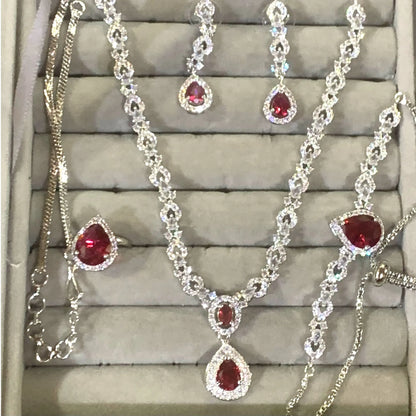 Zircon Jewelery sets with ring