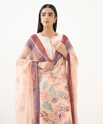 Sapphire 3 Piece - Embroidered Lawn Suit