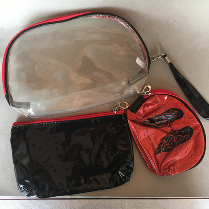 Makeup vanity pouch bags set of 3