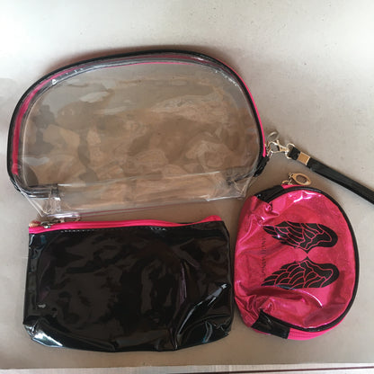 Makeup vanity pouch bags set of 3