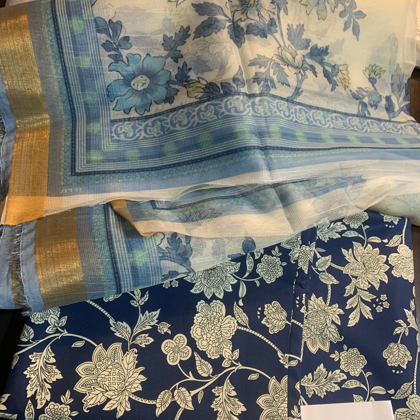ZEEN 3PC lawn Allover print with cotton net doppata