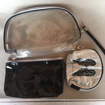 Makeup vanity pouch bags set of 3