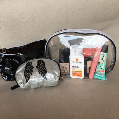 Makeup vanity pouch bags set of 3