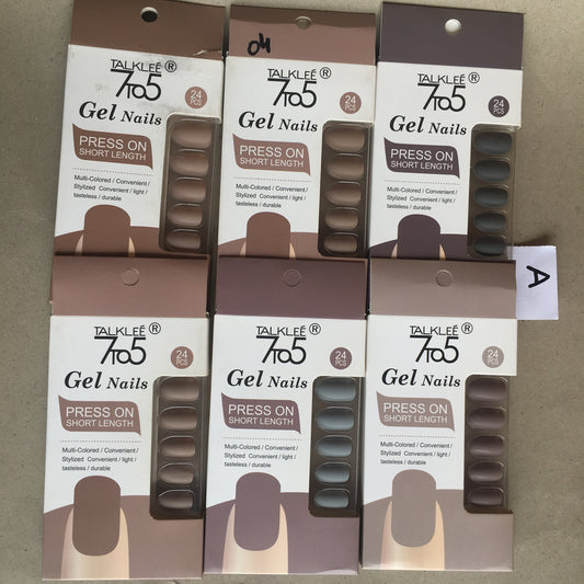 Matte nail set (deal of 6)