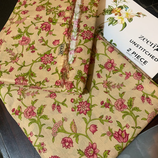 ZEEN 2PC lawn Allover print