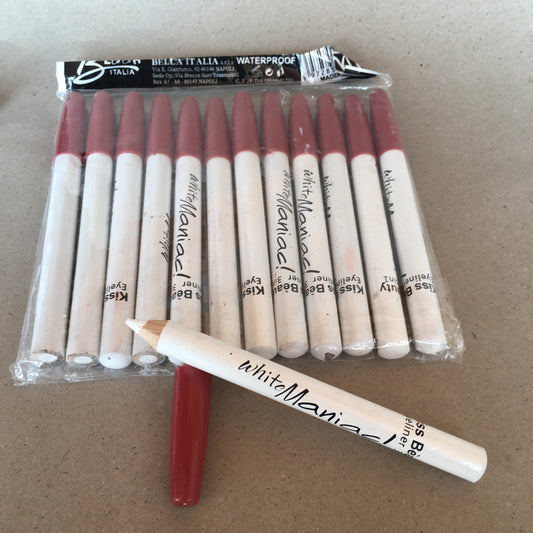 Kiss beauty white maniac eye pencil pack of 12
